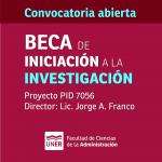 Lee más sobre el artículo Beca de Iniciación a la Investigación