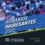 Lee más sobre el artículo Horarios Ingresantes 2020