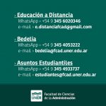 Lee más sobre el artículo A la comunidad de la Facultad de Ciencias de la Administración