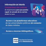 Lee más sobre el artículo Compartimos dos noticias de importancia para que puedas seguir el cursado de tu carrera desde tu casa