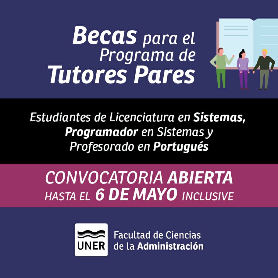 Becas de Tutores Pares - Facultad de Ciencias de la Administración
