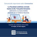 Lee más sobre el artículo Adhesión a la extensión de la cuarentena