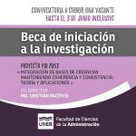 Lee más sobre el artículo Beca de Iniciación a la Investigación en el marco del Proyecto PID UNER 7053
