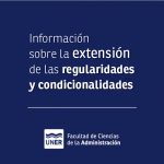 Lee más sobre el artículo Extensión de las regularidades y condicionalidades