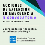 Lee más sobre el artículo II Convocatoria a Acciones de Extensión en Emergencia