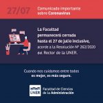 Lee más sobre el artículo Adhesión de la extensión de la cuarentena