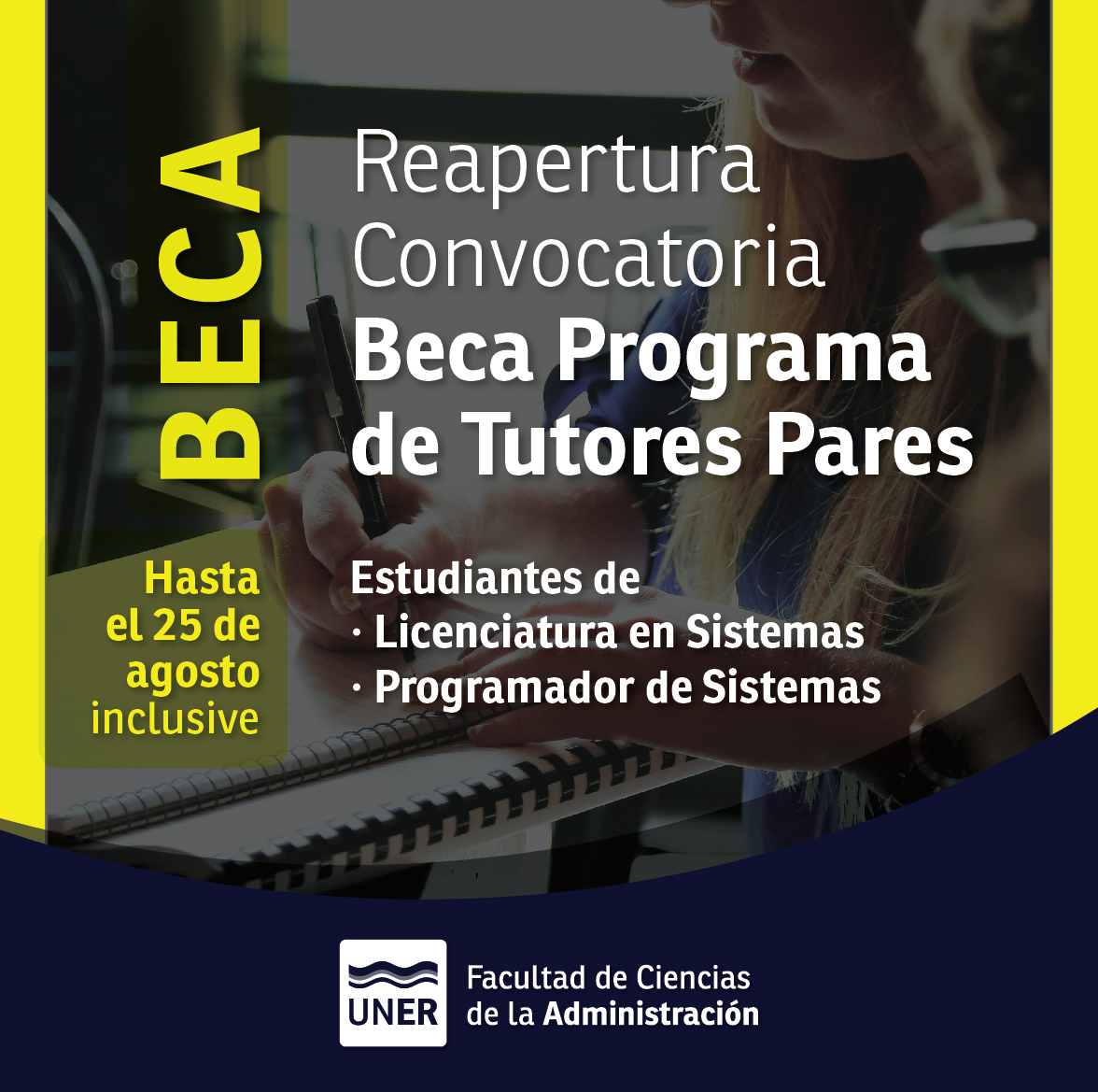 Convocatoria Programa de Tutores Pares - Facultad de Ciencias de la ...