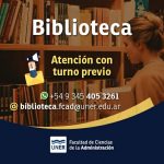 Lee más sobre el artículo Atención de Biblioteca por turnos