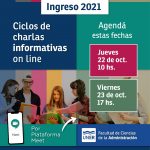 Lee más sobre el artículo Ingreso 2021 – Ciclos de charlas informativas on line
