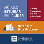 Lee más sobre el artículo Curso de Ambientación a la vida Universitaria. Módulo: Estudiar en la UNER