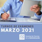 Lee más sobre el artículo Turno de exámenes marzo 2021