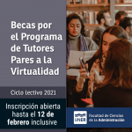 Lee más sobre el artículo Reapertura Convocatorias Becas Tutores Pares a la Virtualidad