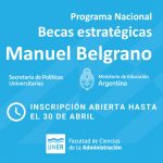 Lee más sobre el artículo Becas de Estudios “Manuel Belgrano”