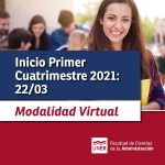 Lee más sobre el artículo Inicio Primer Cuatrimestre 2021