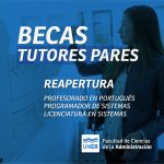 Lee más sobre el artículo Reapertura convocatoria beca tutores pares