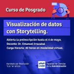 Lee más sobre el artículo Curso de Posgrado “Visualización de datos con Storytelling”