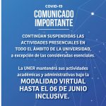 Lee más sobre el artículo Comunicado importante