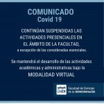Lee más sobre el artículo Aviso Importante: COVID 19