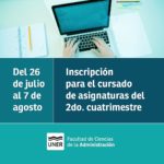 Lee más sobre el artículo Inscripción a las asignaturas del segundo cuatrimestre