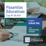 Lee más sobre el artículo Convocatoria de pasantías de DINAR SRL para estudiantes de Contador Público