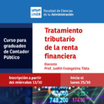 Lee más sobre el artículo Curso: «Tratamiento Tributario de la Renta Financiera»