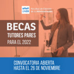 Lee más sobre el artículo Convocatoria de Becas Programa de Tutores Pares 2022