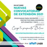 Lee más sobre el artículo Extensión de convocatorias abiertas para la presentación de Programas y Proyectos de Extensión 2021