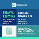 Lee más sobre el artículo Convocatoria de pasantías de Estudio Contable MGCR ASESORAMIENTO