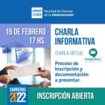 Lee más sobre el artículo Charla informativa ingreso 2022