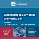 Lee más sobre el artículo Ciclo de Encuentros: “Aportes para propiciar la participación de estudiantes en Proyectos de Investigación”