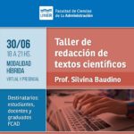 Lee más sobre el artículo Taller de redacción de textos científicos