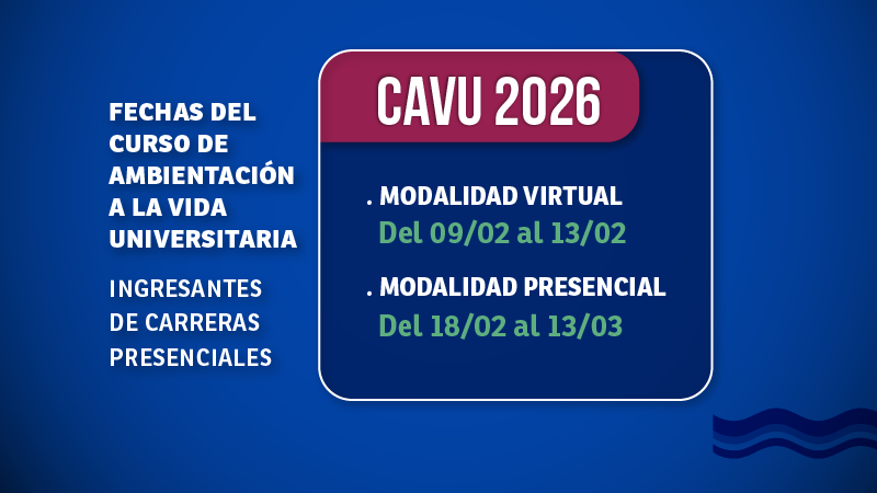 CAVU | Curso de Ambientación a la Vida Universitaria